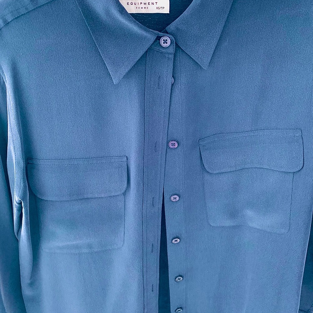 Equipment signature silk shirt